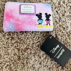 NWT Disney Loungefly Minnie and Micky Mouse Wallet